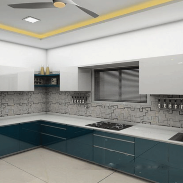 L Shaped Modular Kitchen In Dubai - Modular Kitchen