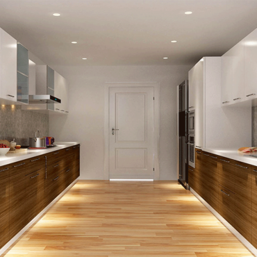 Parallel Shaped Modular Kitchen