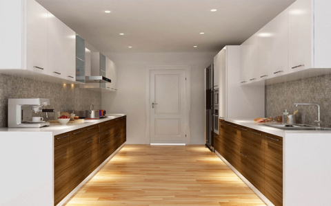 Parallel Shaped Modular Kitchen