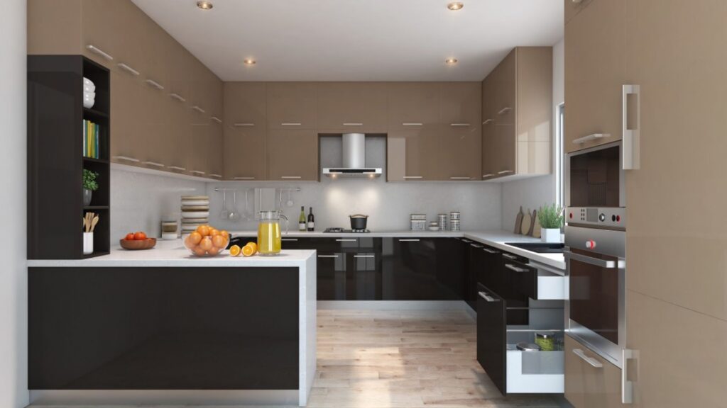 Stylish Culinary Haven with L-Shaped Modular Kitchen Designs