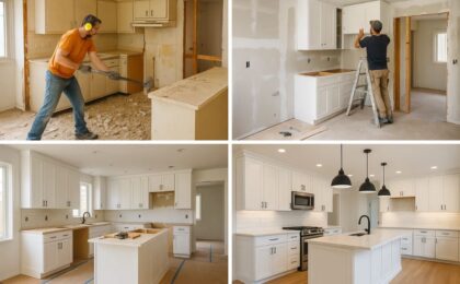 What are the Major Steps Involved in the Kitchen Renovation Service?