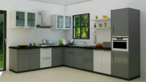 L shaped kitchen