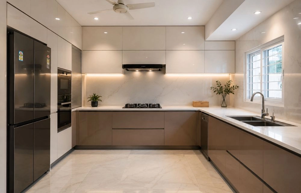Straight Style Modular Kitchen for Dubai Homes